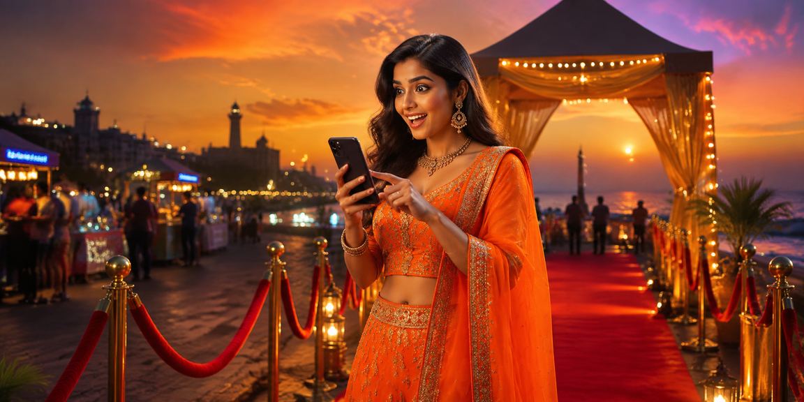 Live Casino play on mobile device by Indian player